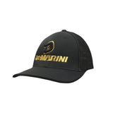 DeMarini Stacked D Flexfit Hat - Black/Gold