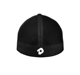 DeMarini Stacked D Hybrid Flexfit Baseball Hat - Black/White