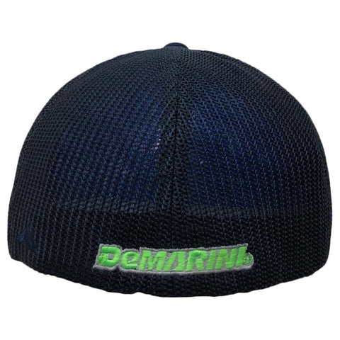 DeMarini D Flexfit Flat Bill Hat - Navy/Lime