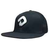 DeMarini D Flexfit Flat Bill Hat - Black/White