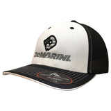 DeMarini Stacked D Hybrid Flexfit Baseball Hat - Black/White