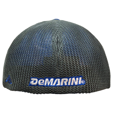 DeMarini Stacked D Flexfit Hat - Royal/Charcoal