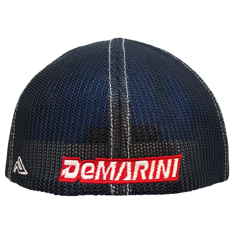 DeMarini D Flexfit Hat - White/Red/Navy