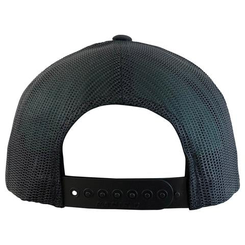 DeMarini Snapback Hat (Stacked D) - Black/HeatheredGrey